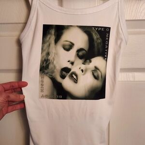 Type o Negative tank top women bloody kisses tank top hand cropped vintage album